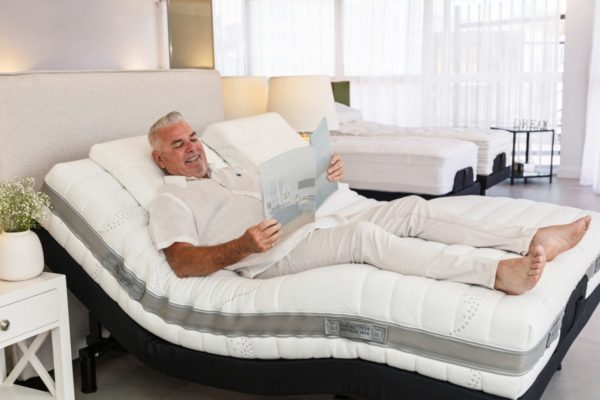 Reading in Bed with an Adjustable Bed Base